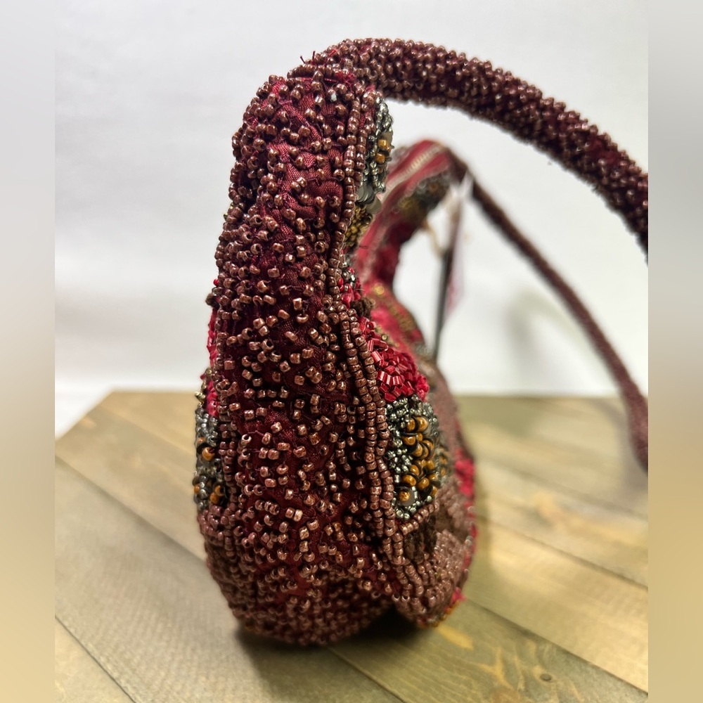 Viral Beaded Maroon Bag …Tjmaxx & Marshalls - Picture 2 of 7